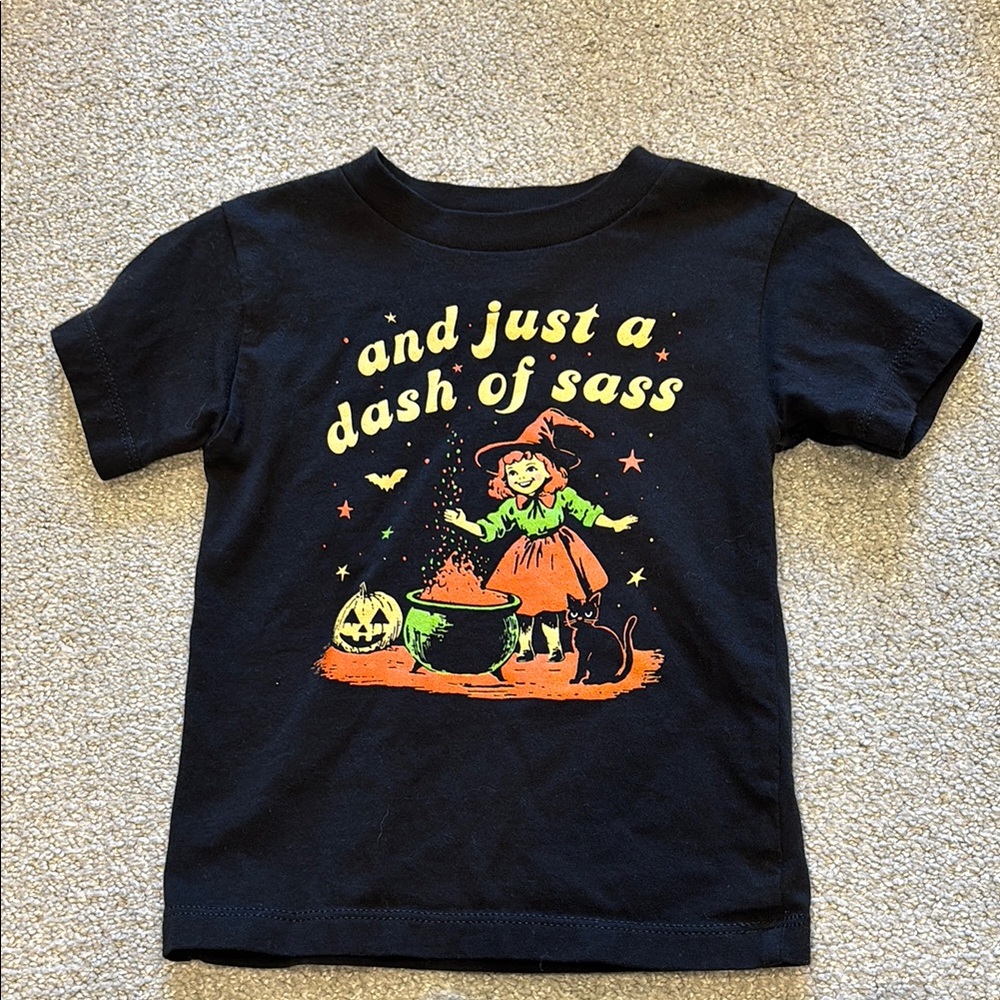 Bella + Canvas Kids Black Witch T-Shirt